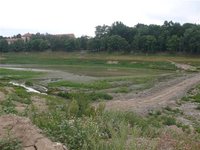 Stavba na nádrži Jordán v Táboře.