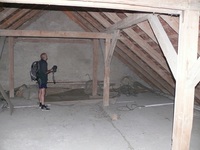 Průzkum půdních prostor městského úřadu v Litvínově.