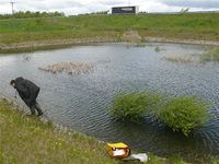 Jedna z řešených sedimentačních nádrží